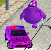 Grimace vs Police SuperCar