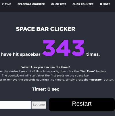 Spacebar Click Test? [Spacebar Test]