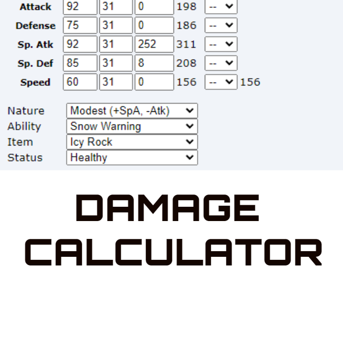 Pokémon Damage Calculator - Play Pokémon Damage Calculator On