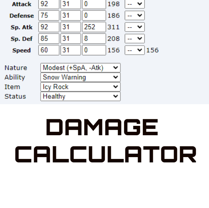 Pokemon Damage Calculator - Pokemon Calculator