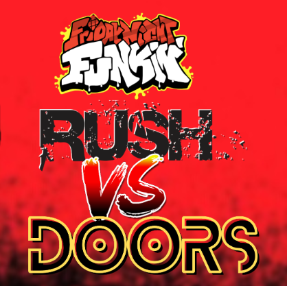 FNF vs Rush (Roblox Doors) FNF mod game play online