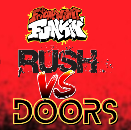 Friday Night Funkin' VS DOORS  BF Run Away From Rush (Roblox Doors) (FNF  Mod) 